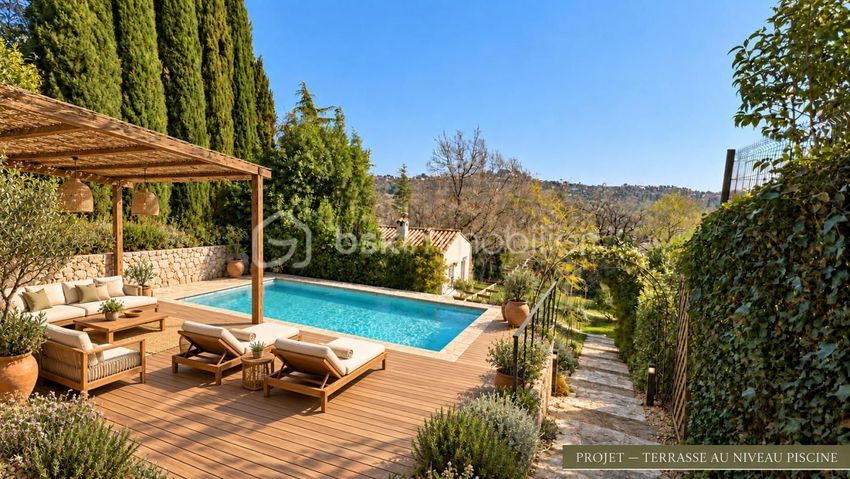 Image Piscine à  propriété agricole de La Colle-sur-Loup