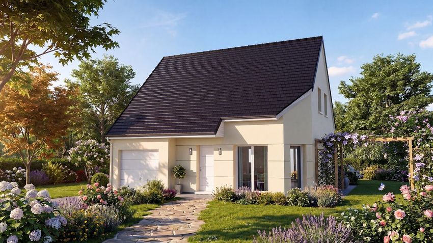 Image Façade à  maison individuelle de Le Bois-Robert