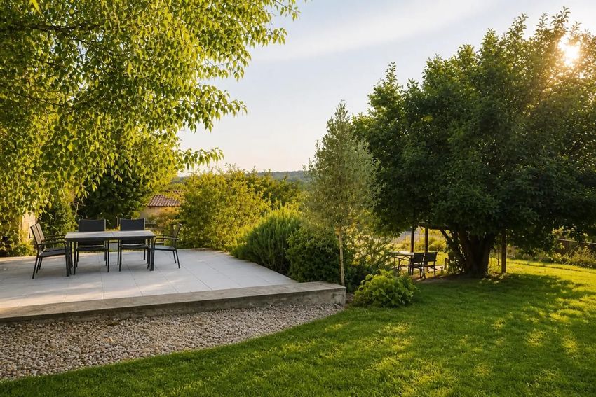 Image Jardin à  maison individuelle de Thenon