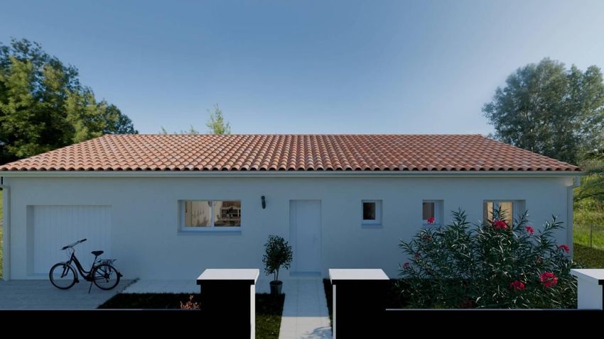 Image Façade à  maison individuelle de Brens