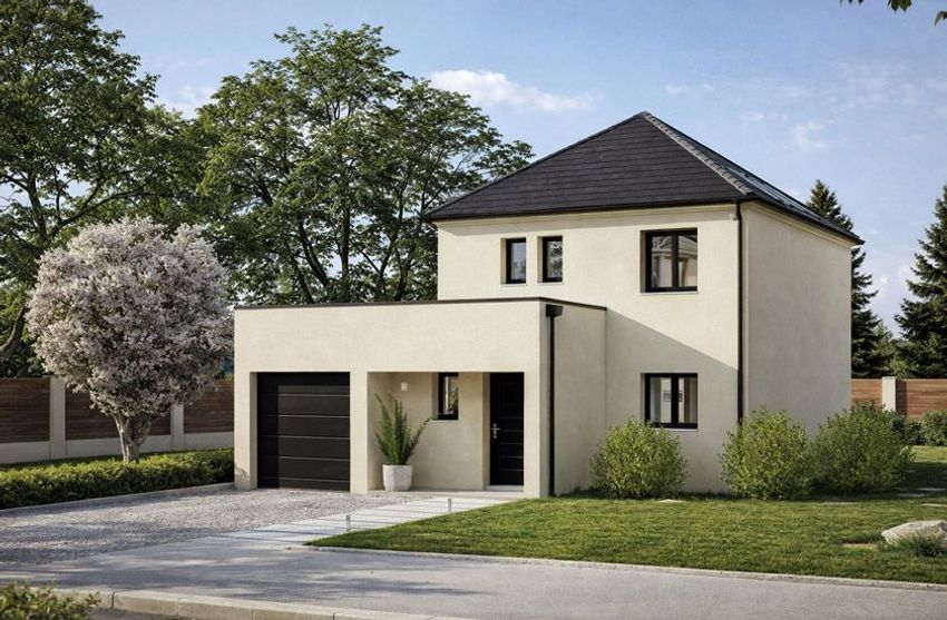 Image Façade à  maison individuelle de Moissy-Cramayel