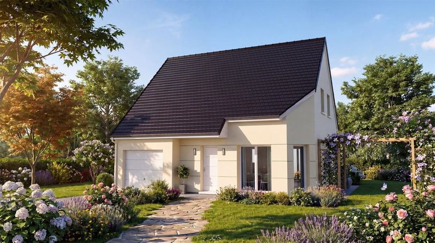 Image Façade à  maison individuelle de Saint-Jean-du-Cardonnay