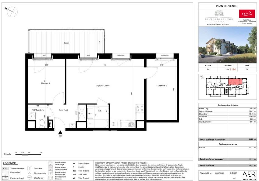 Image Plan à appartement de Groisy