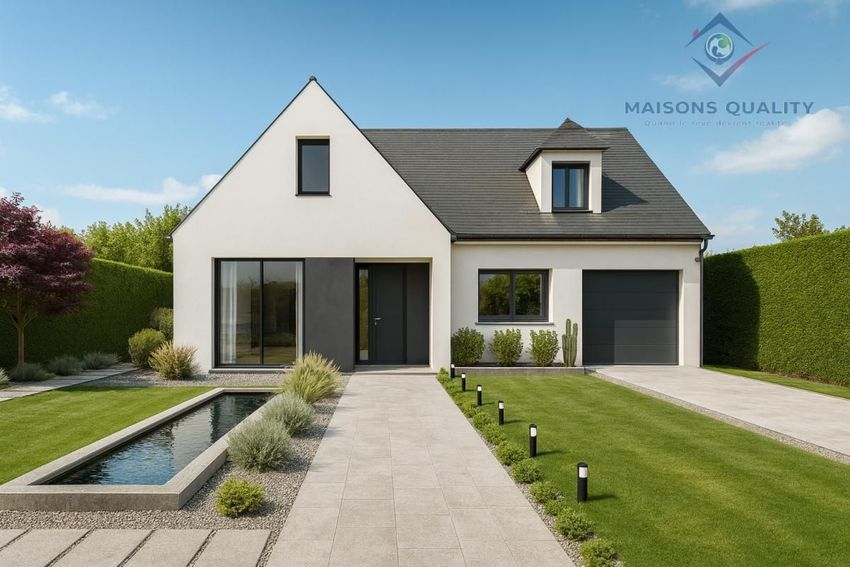 Image Façade à  maison individuelle de Macey