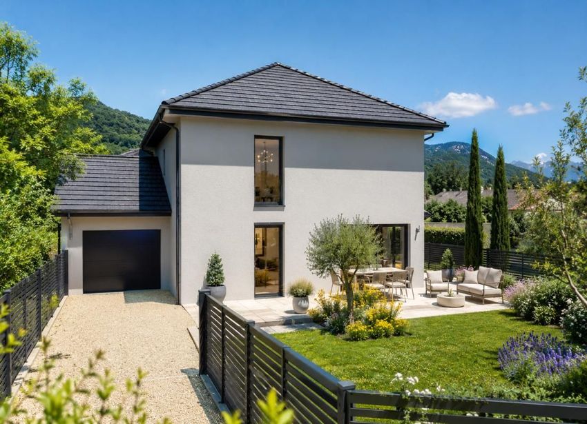 Image Façade à  maison individuelle de Crolles