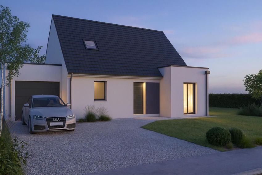 Image Façade à  maison individuelle de Monterblanc