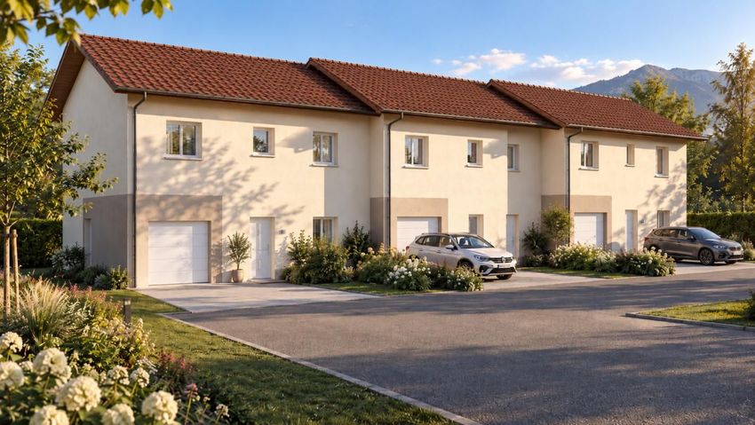 Image Façade à  maison individuelle de Viry