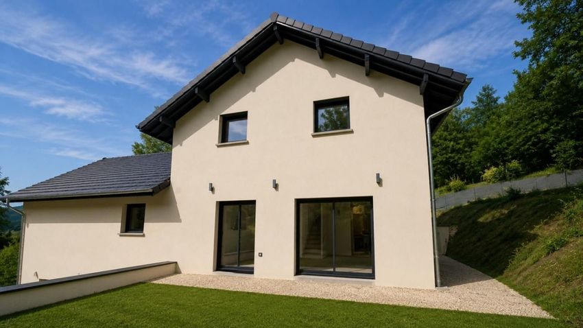 Image Façade à  maison individuelle de Moye