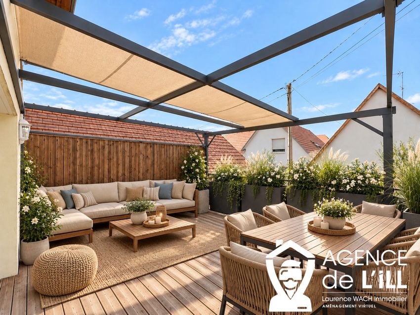 Image Terrasse à  maison individuelle de Elsenheim