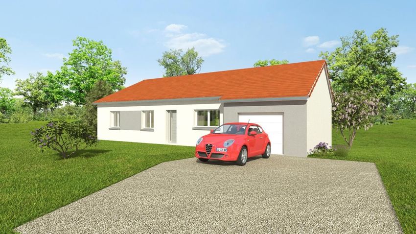 Image Façade à  maison individuelle de La Clayette