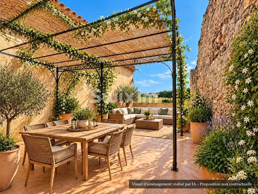 Image Terrasse à  maison individuelle de Richerenches