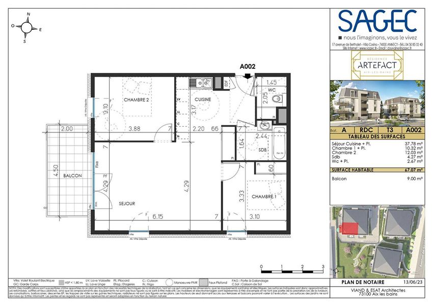 Image Plan à appartement de Aix-les-Bains