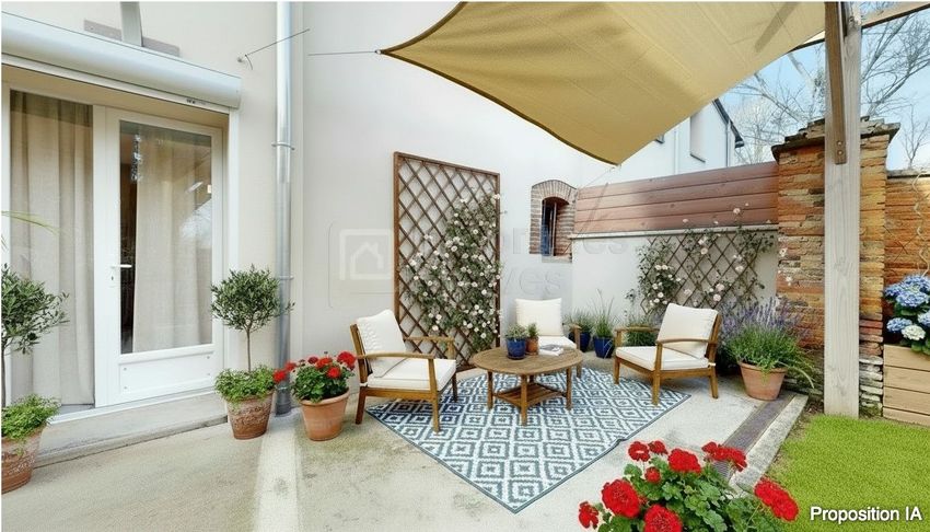 Image Terrasse à  maison de village de Montgiscard