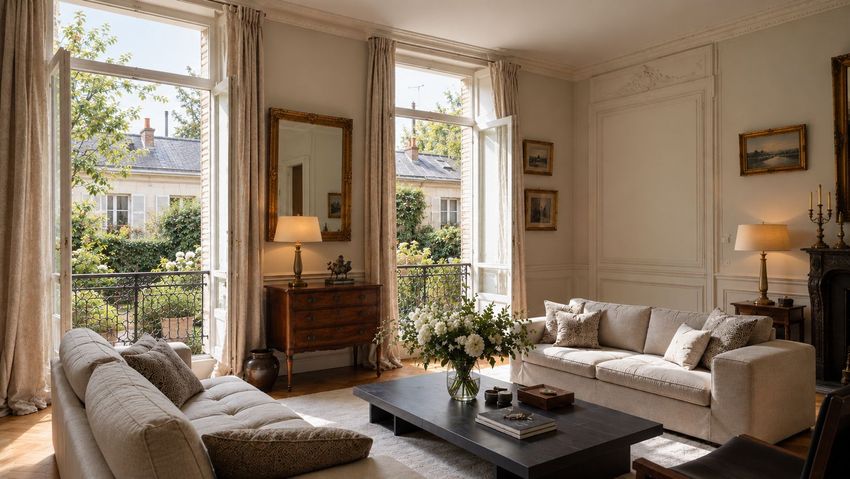Image Salon à  maison individuelle de Auteuil Sud