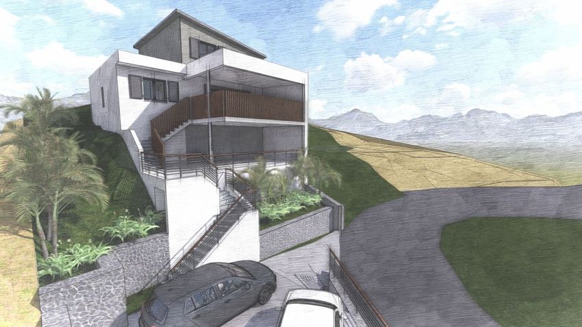 Image Façade à  villa de La Possession