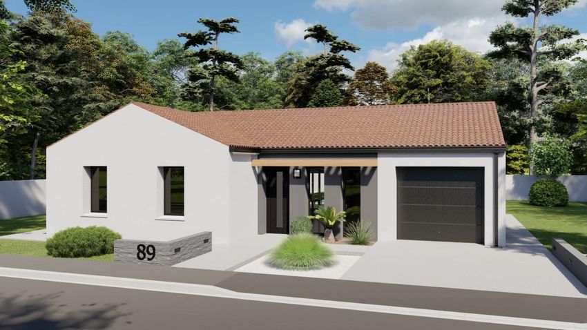 Image Façade à  maison individuelle de Smarves