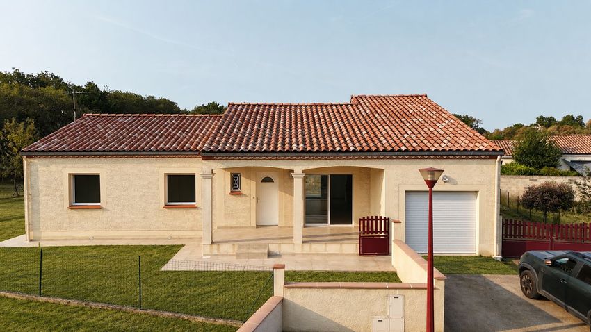 Image Façade à  maison individuelle de Soual