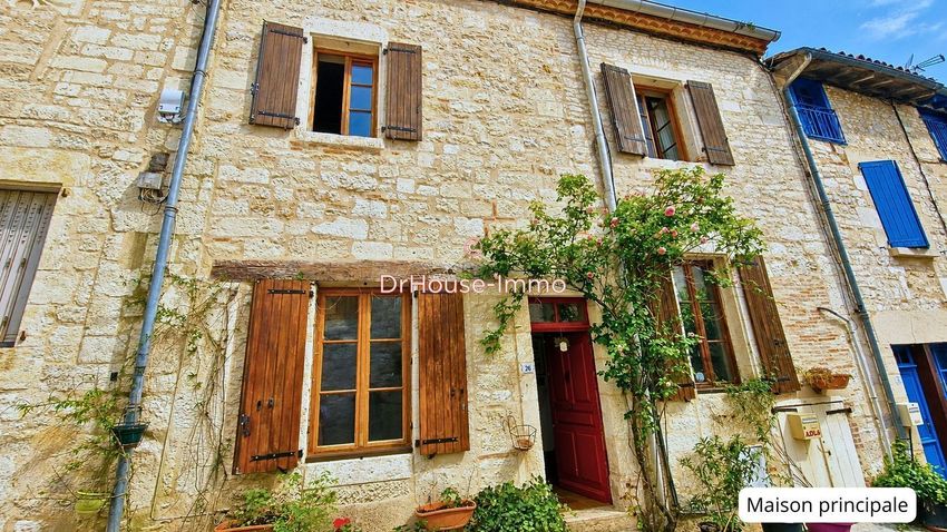 Image Façade à  maison jumelée de Puylaroque