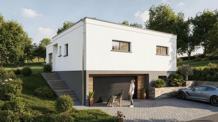 Image Façade à  maison individuelle de Hagenthal-le-Bas