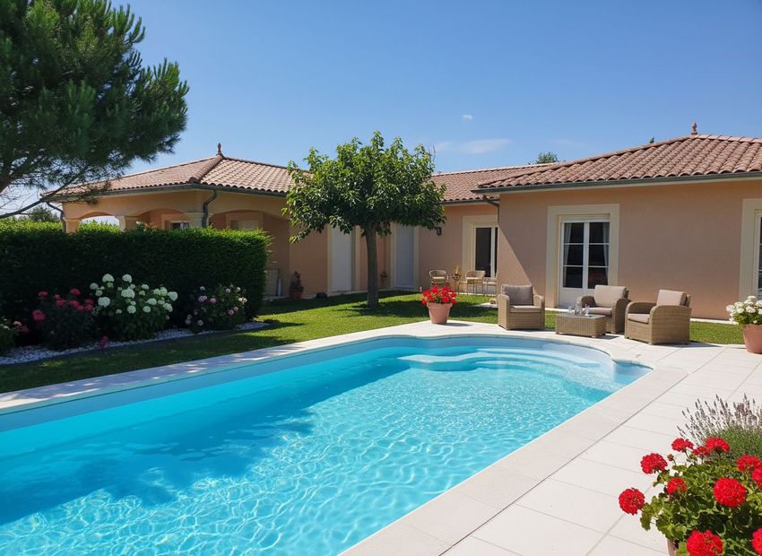 Image Piscine à  villa de Plassac
