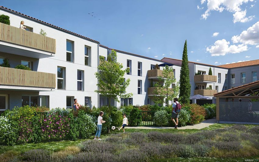 Image Façade à appartement de 172 Place du Payré