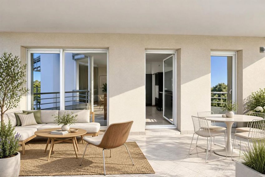 Image Terrasse à appartement de Jassans-Riottier