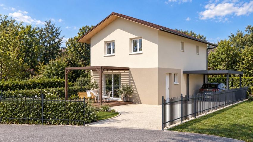 Image Façade à  maison individuelle de Viry