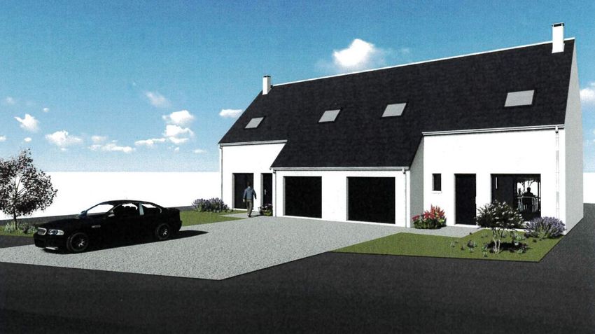 Image Façade à  maison mitoyenne de Monts