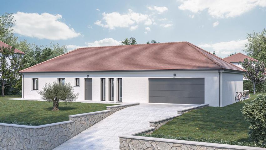 Image Façade à  maison individuelle de Thil