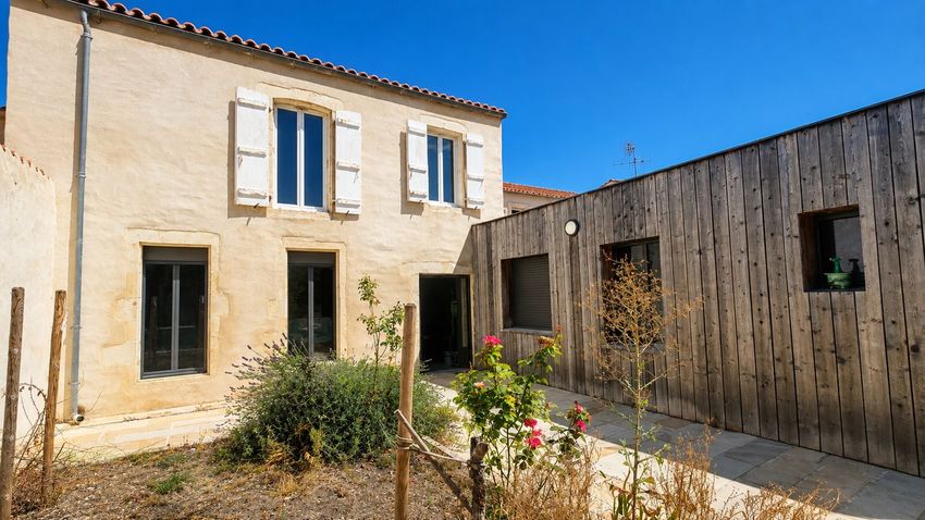 Image Façade à  maison mitoyenne de La Tremblade