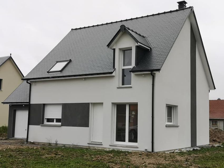 Image Façade à  maison individuelle de Ménilles