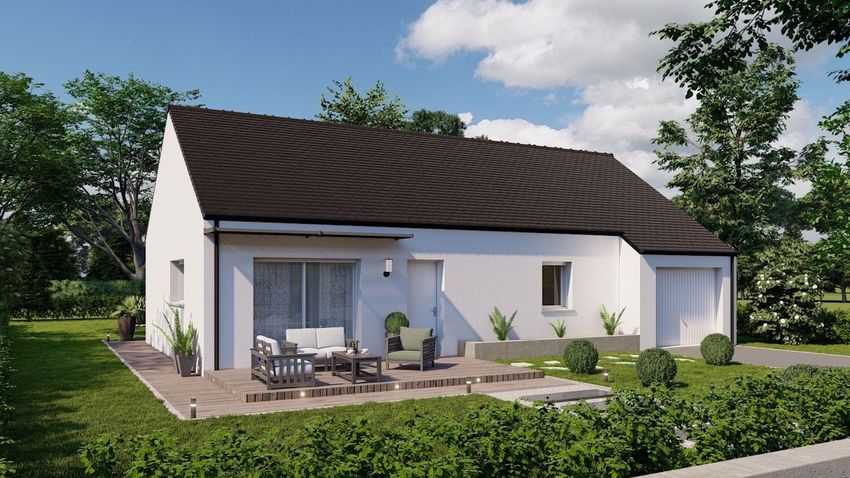 Image Façade à  maison individuelle de Plaudren