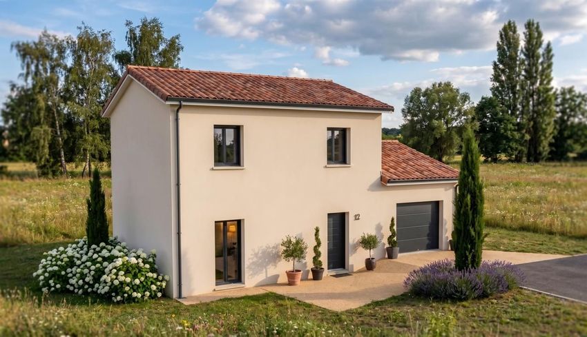 Image Façade à  maison individuelle de Jonage