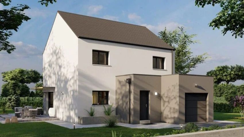 Image Façade à  maison individuelle de Lassy