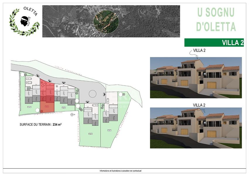 Image Plan à  maison individuelle de Oletta