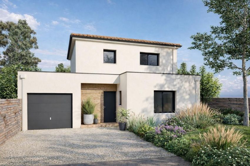 Image Façade à  maison individuelle de Saint-Aignan-Grandlieu