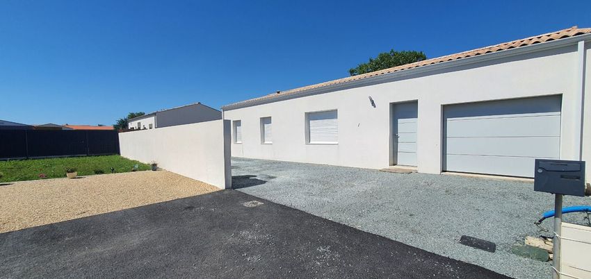 Image Façade à  maison mitoyenne de Échillais
