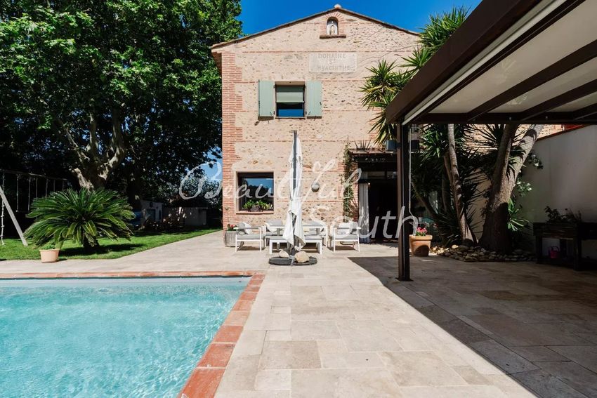 Image Piscine à  maison traditionnelle de Cabestany