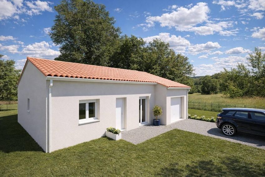 Image Façade à  maison individuelle de Cunac