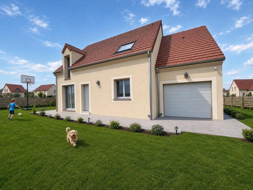 Image Façade à  maison individuelle de Chaufour-lès-Bonnières