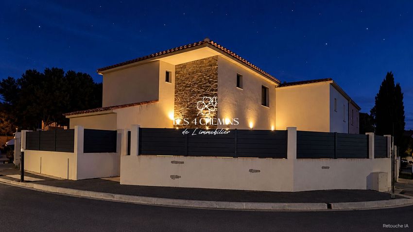 Image Façade à  maison individuelle de Rousset