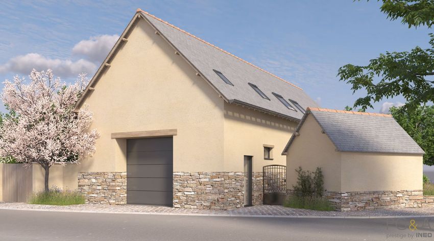 Image Façade à  maison individuelle de Noyal-Châtillon-sur-Seiche