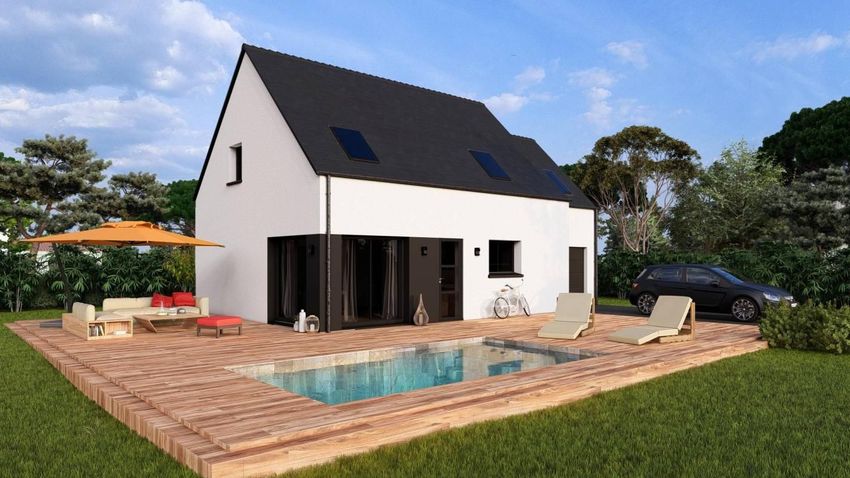 Image Piscine à  maison individuelle de Kervignac
