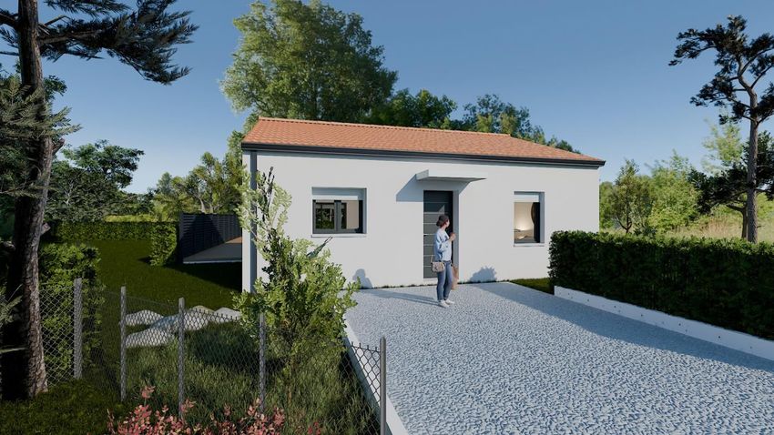 Image Façade à  maison individuelle de Maché
