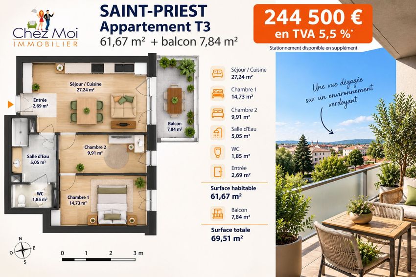 Image de  maison individuelle à Saint-Priest