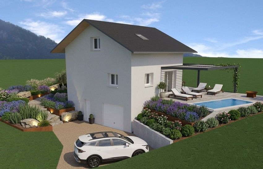 Image Façade à  maison individuelle de Vers