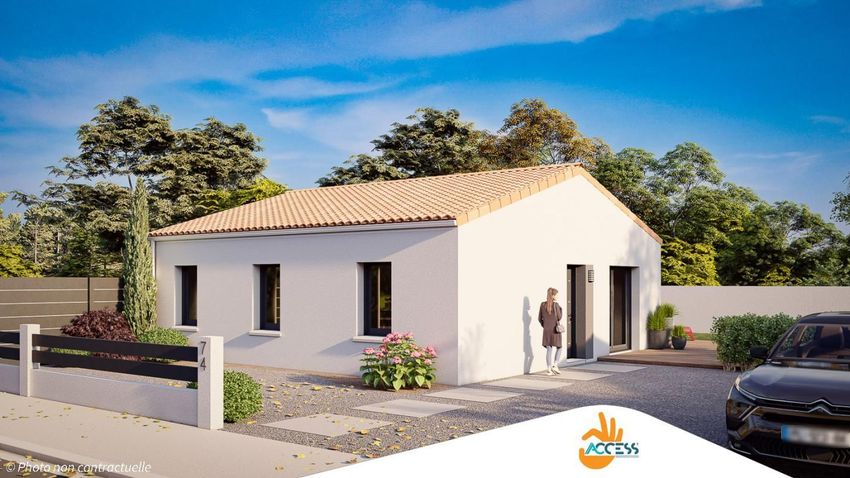 Image Façade à  maison individuelle de Mornac