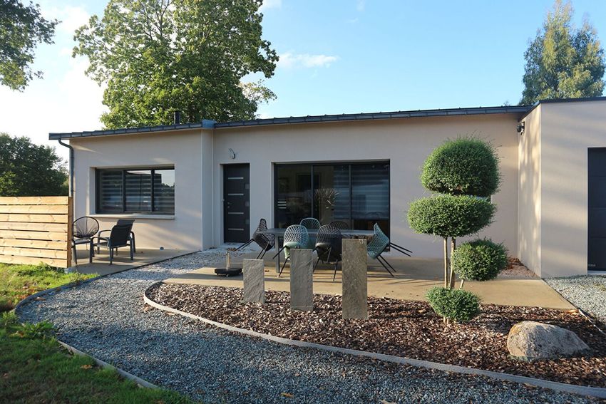 Image Façade à  maison individuelle de Glomel