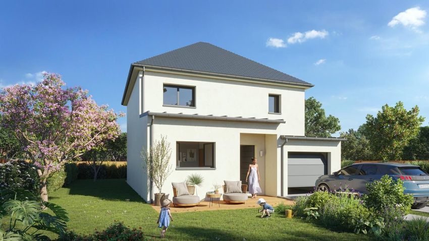 Image Façade à  maison individuelle de Saint-Sauveur-des-Landes