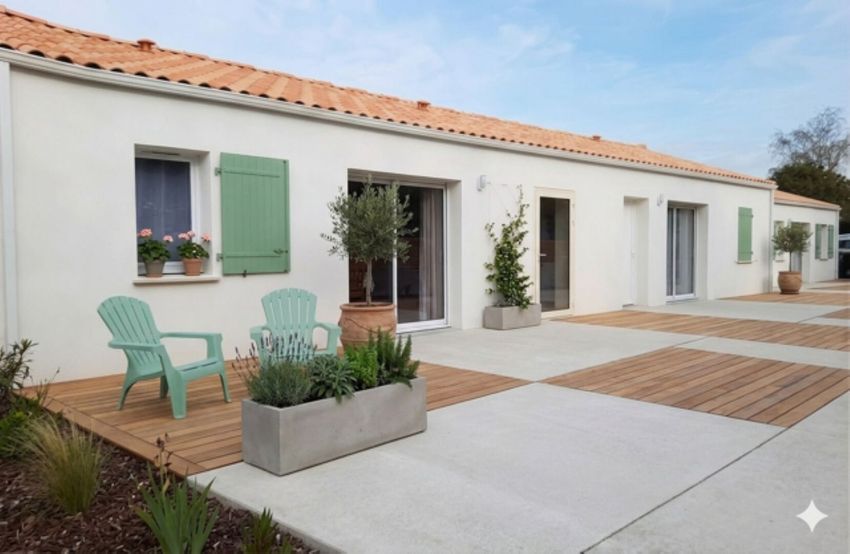 Image Façade à  maison individuelle de Vairé